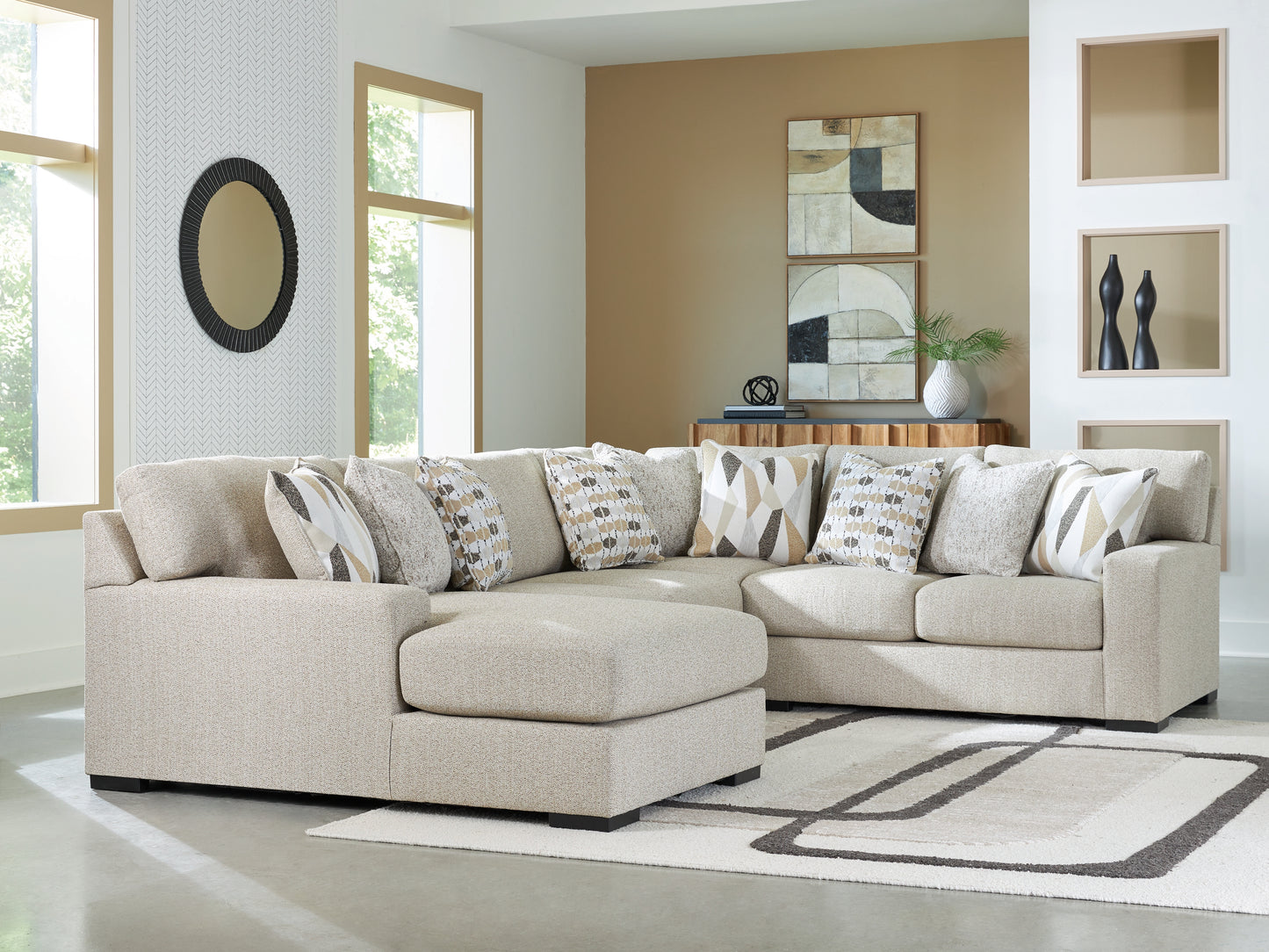 Lakeland Furniture Outlet - Ashley Furniture - Laurelgrove Sectional - RAF 4-Piece Sectional with Chaise - 75105S1