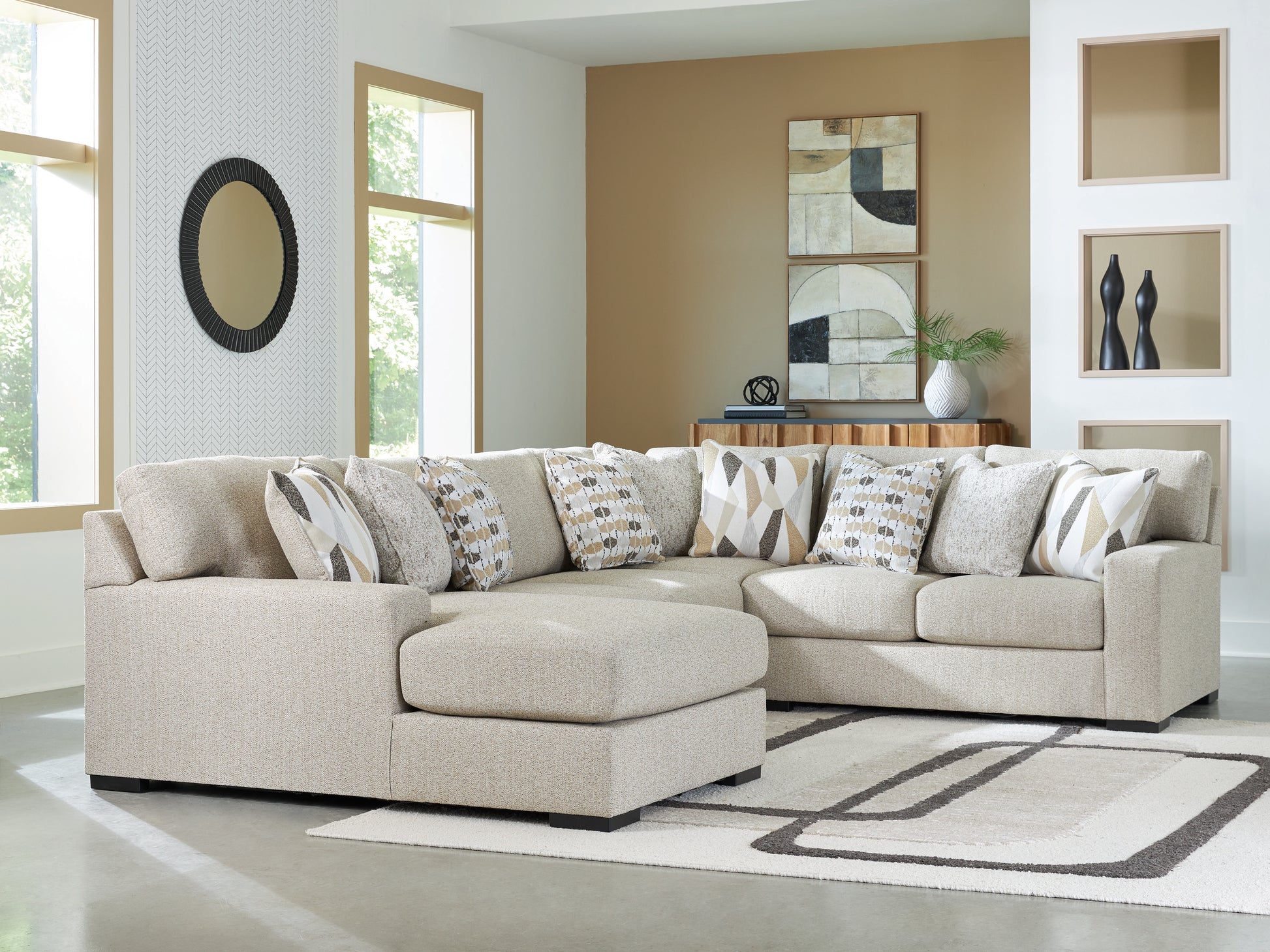 Lakeland Furniture Outlet - Ashley Furniture - Laurelgrove Sectional - RAF 4-Piece Sectional with Chaise - 75105S1