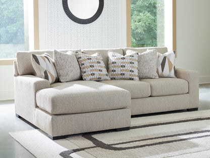 Lakeland Furniture Outlet - Ashley Furniture - Laurelgrove Sectional - RAF 2-Piece Sectional Sofa Chaise / Pebble - 75105S4