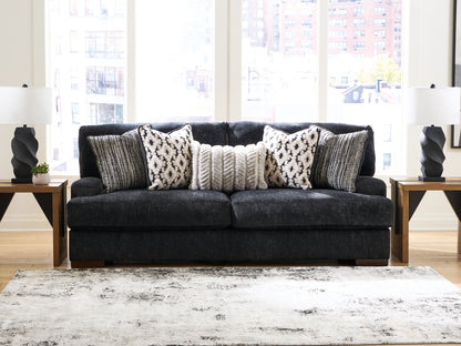Lakeland Furniture Outlet - Ashley Furniture - Whitmore Manor Living Room - Sofa / Black Pearl - 8040438