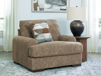 Lakeland Furniture Outlet - Ashley Furniture - Jayne Park Living Room - Chair and a Half / Pecan - PC8150523