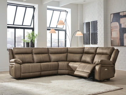 Lakeland Furniture Outlet - Ashley Furniture - Max-Momentum Sectional - 5-Piece Power Reclining Sectional / Biscotti - PC82305S6