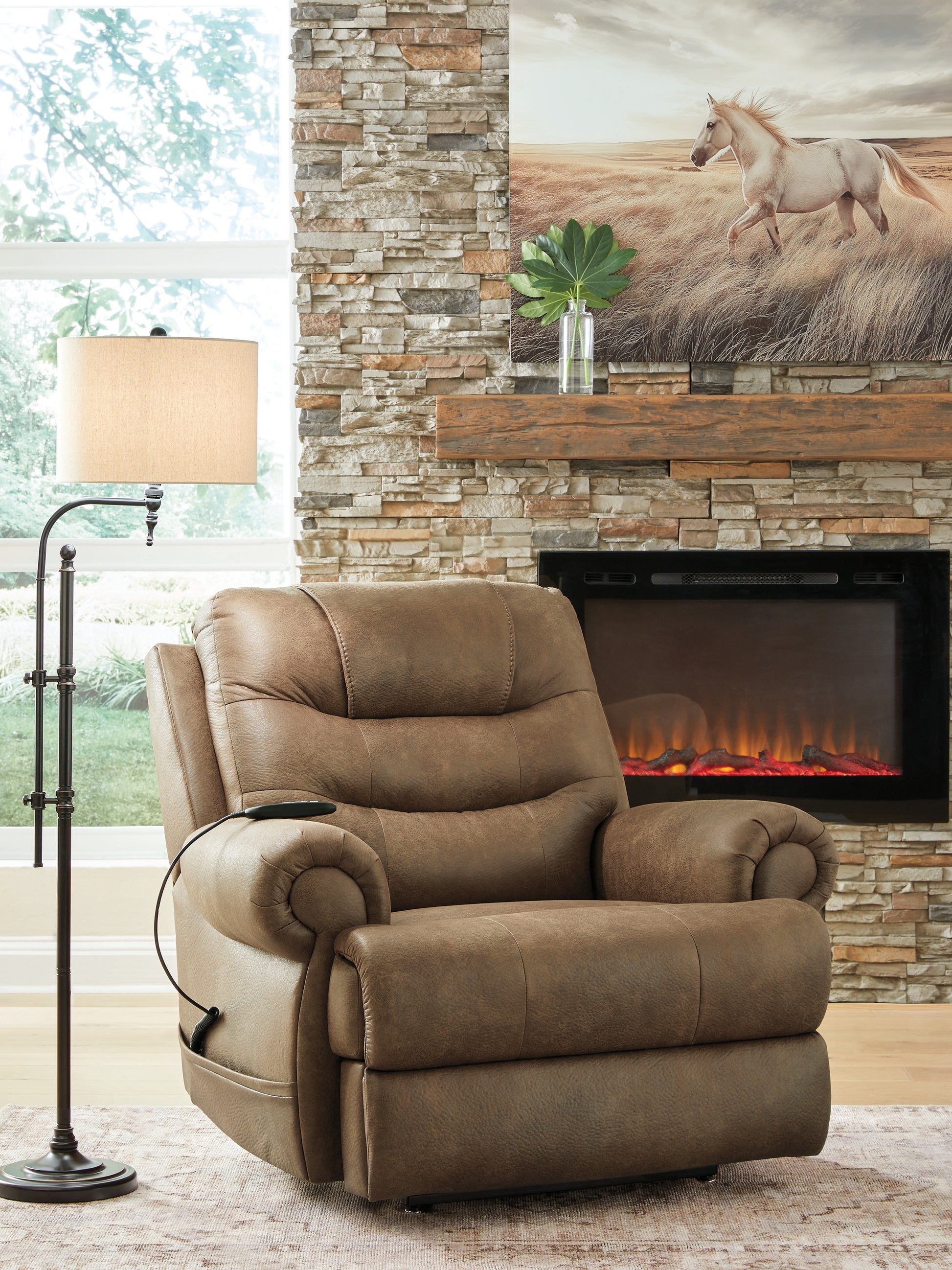 Lakeland Furniture Outlet - Ashley Furniture - Revived and Restored Living Room - Power Lift Recliner - PC8240712