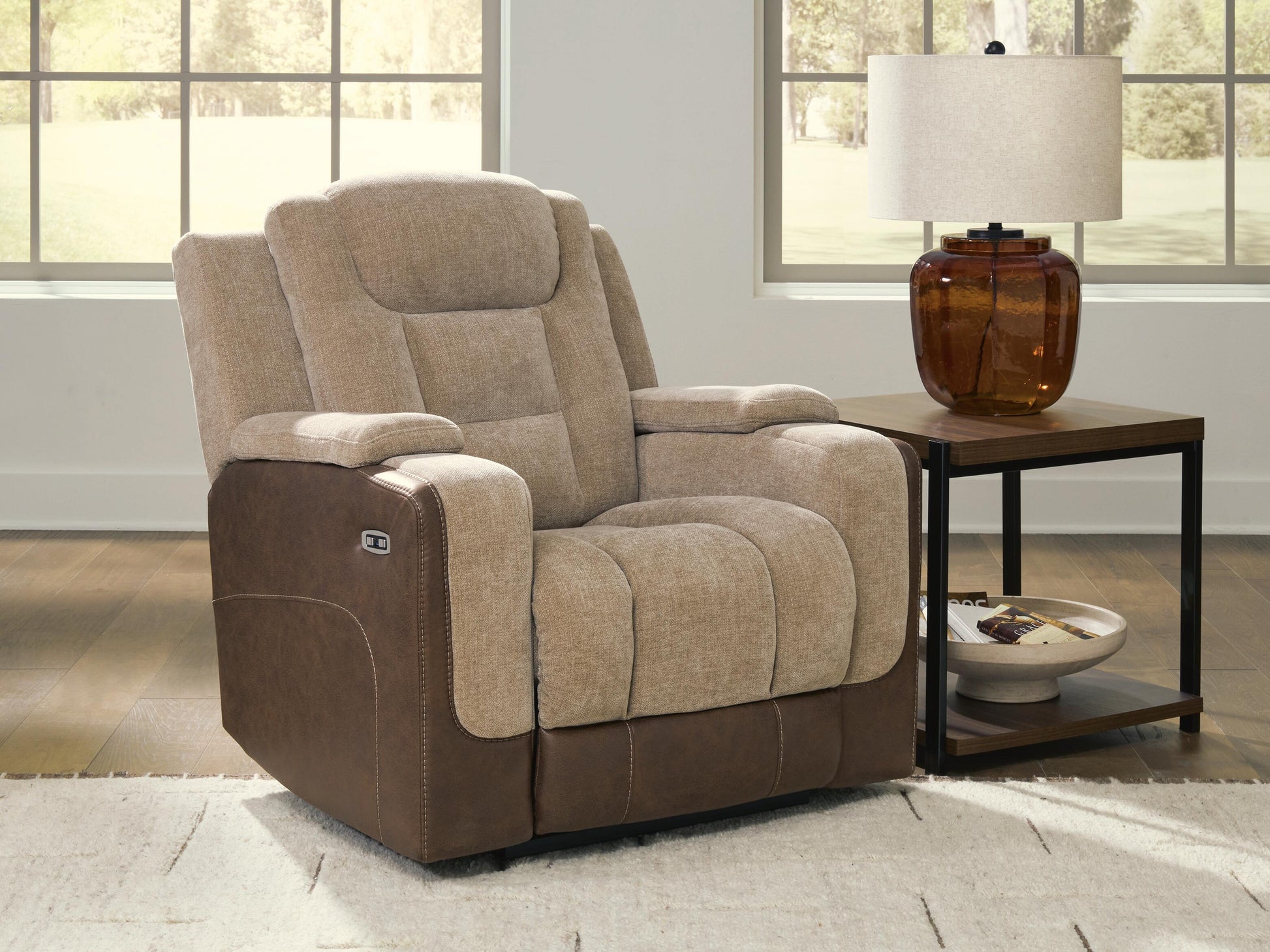 Lakeland Furniture Outlet - Ashley Furniture - Mixed Motion Living Room - PWR Recliner/ADJ Headrest - PC8350413