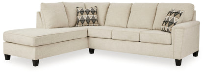 Lakeland Furniture Outlet - Ashley Furniture - Abinger Sectional - RAF 2-Piece Sectional with Chaise / Natural - 83904S1