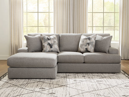 Lakeland Furniture Outlet - Ashley Furniture - Lindon Sectional - RAF 2-Piece Sectional with Chaise / Smoke - 84704S1