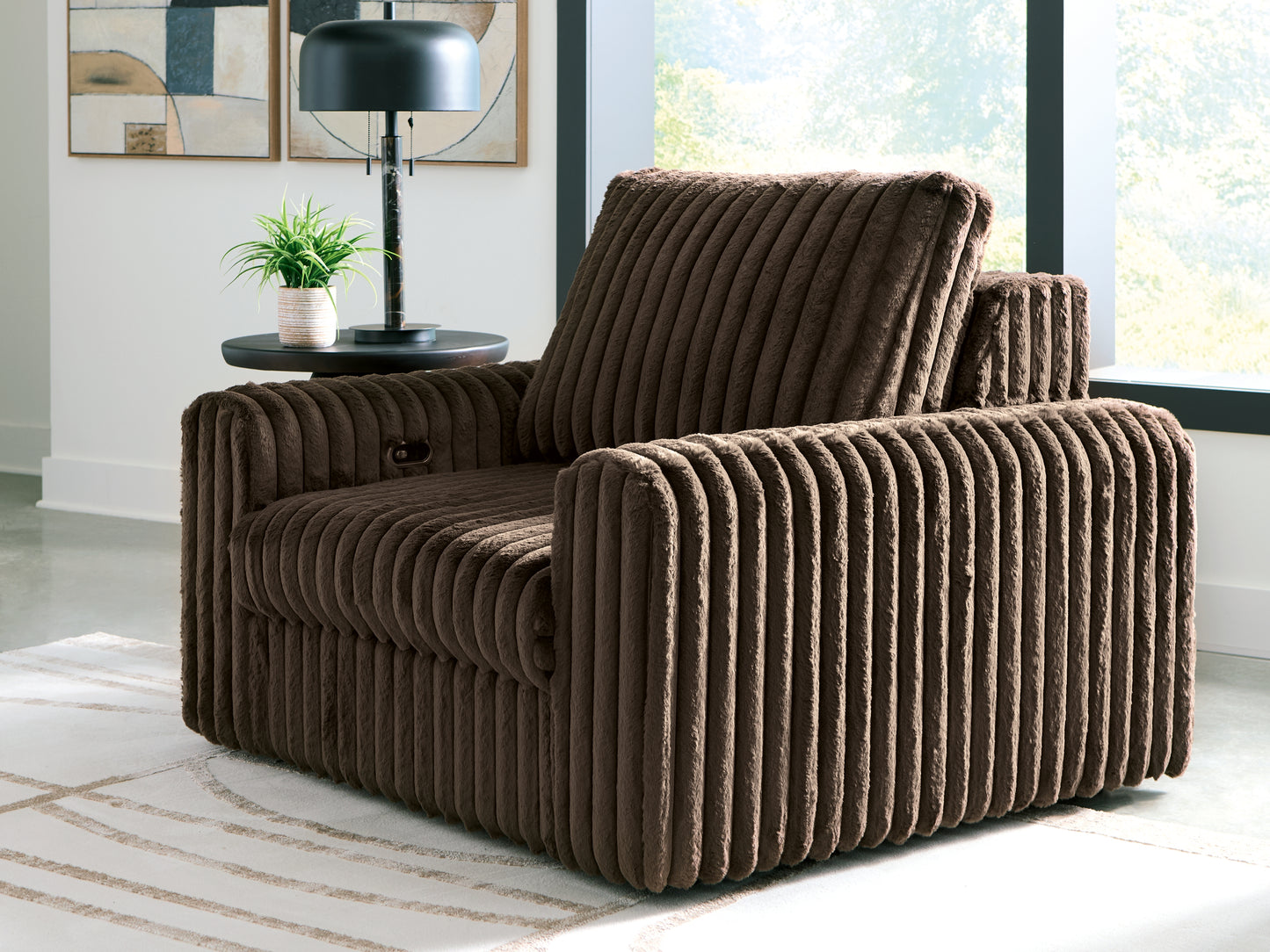 Lakeland Furniture Outlet - Ashley Furniture - HamlinBay Living Room - Power Gliding Chaise / Chocolate - PC8680415P