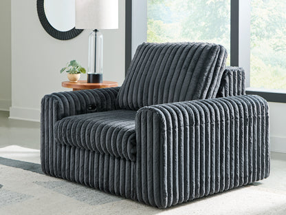 Lakeland Furniture Outlet - Ashley Furniture - HamlinBay Living Room - Power Gliding Chaise / Gunmetal - PC8680515P