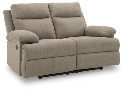 Lakeland Furniture Outlet - Ashley Furniture - Side-Swipe Living Room - Reclining Loveseat / Mocha - PC9140586