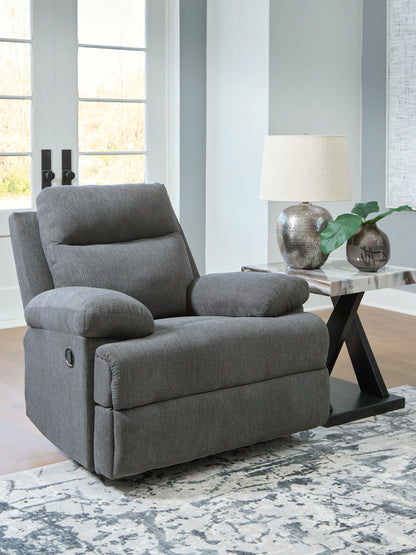 Lakeland Furniture Outlet - Ashley Furniture - Side-Swipe Living Room - Rocker Recliner / Charcoal - PC9140625