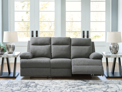 Lakeland Furniture Outlet - Ashley Furniture - Side-Swipe Living Room - REC Sofa w/Drop Down Table / Charcoal - PC9140689