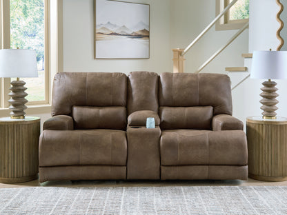 Lakeland Furniture Outlet - Ashley Furniture - Beckley Place Living Room - PWR REC Loveseat/CON/ADJ HDRST / Earth - PC9180218