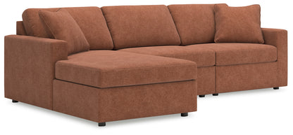 Lakeland Furniture Outlet - Ashley Furniture - Modmax Sectional - RAF 3-Piece Sectional with Chaise / Spice - 92102S17