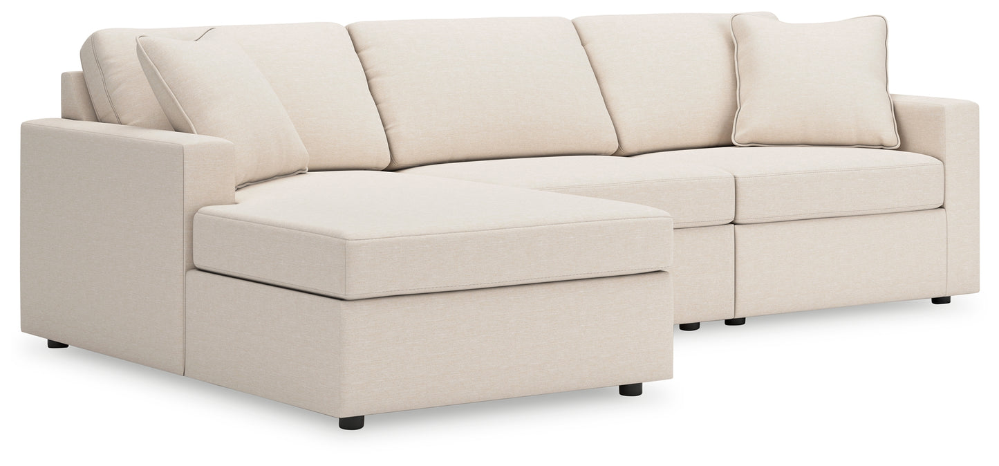 Lakeland Furniture Outlet - Ashley Furniture - Modmax Sectional - RAF 3-Piece Sectional with Chaise / Oyster - 92103S17