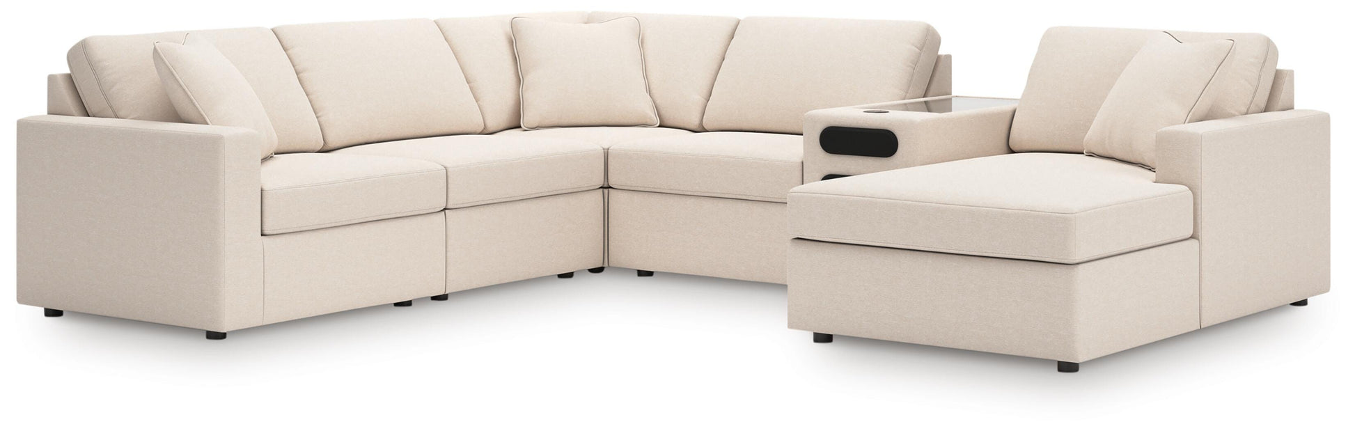 Lakeland Furniture Outlet - Ashley Furniture - Modmax 6-Piece Sectional with Audio System and Chaise - RAF 6-Piece Sectional with Audio System and Chaise - 92103S51