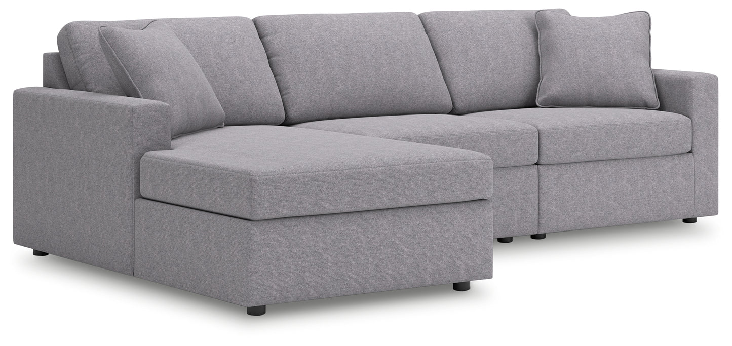 Lakeland Furniture Outlet - Ashley Furniture - Modmax Sectional - RAF 3-Piece Sectional with Chaise / Granite - 92104S17