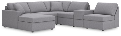 Lakeland Furniture Outlet - Ashley Furniture - Modmax Sectional - RAF 6-Piece Sectional with Chaise / Granite - 92104S21