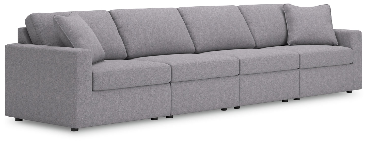 Lakeland Furniture Outlet - Ashley Furniture - Modmax Sectional - RAF 4-Piece Sectional / Granite - 92104S10