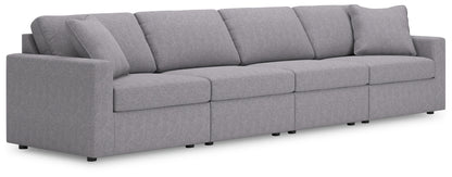 Lakeland Furniture Outlet - Ashley Furniture - Modmax Sectional - RAF 4-Piece Sectional / Granite - 92104S10