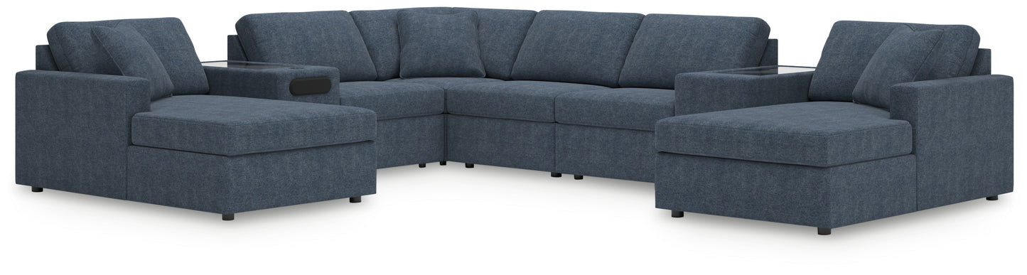 Lakeland Furniture Outlet - Ashley Furniture - Modmax Sectional - RAF 8-Piece Sectional with Chaise / Ink - 92121S31