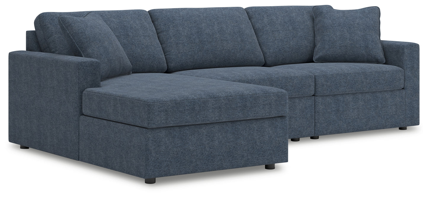 Lakeland Furniture Outlet - Ashley Furniture - Modmax Sectional - RAF 3-Piece Sectional with Chaise / Ink - 92121S17