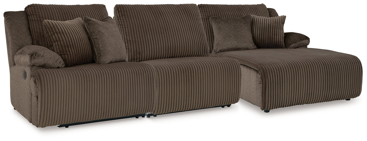 Lakeland Furniture Outlet - Ashley Furniture - Top Tier Sectional - 3-Piece Sofa Chaise Sectional / Chocolate - 92705S10