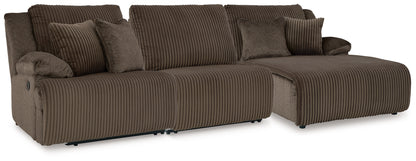 Lakeland Furniture Outlet - Ashley Furniture - Top Tier Sectional - 3-Piece Sofa Chaise Sectional / Chocolate - 92705S10