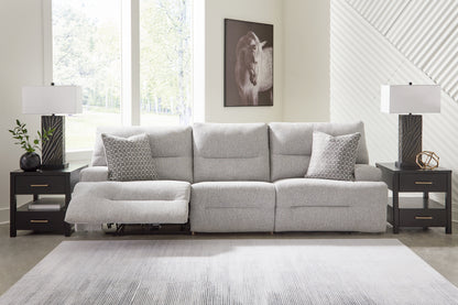 Lakeland Furniture Outlet - Ashley Furniture - Acklen Place Sectional - 3-Piece Power Reclining Sectional Sofa / Pewter - 93605S18