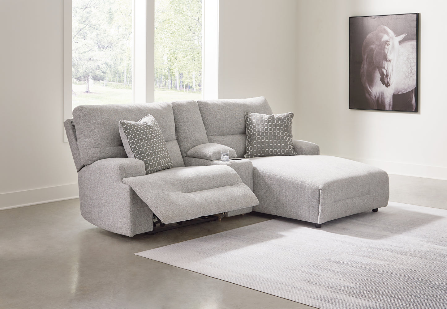 Lakeland Furniture Outlet - Ashley Furniture - Acklen Place Sectional - 3-Piece Power Reclining Sectional Sofa with Chaise - 93605S4
