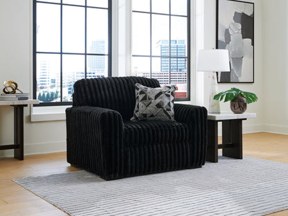 Lakeland Furniture Outlet - Ashley Furniture - Midnight-Madness Living Room - Chair and a Half / Onyx - 9810323