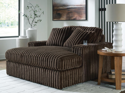 Lakeland Furniture Outlet - Ashley Furniture - Midnight-Madness Living Room - Oversized Chaise / Chocolate - 9810415