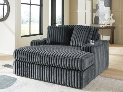 Lakeland Furniture Outlet - Ashley Furniture - Midnight-Madness Living Room - Oversized Chaise / Gunmetal - 9810515