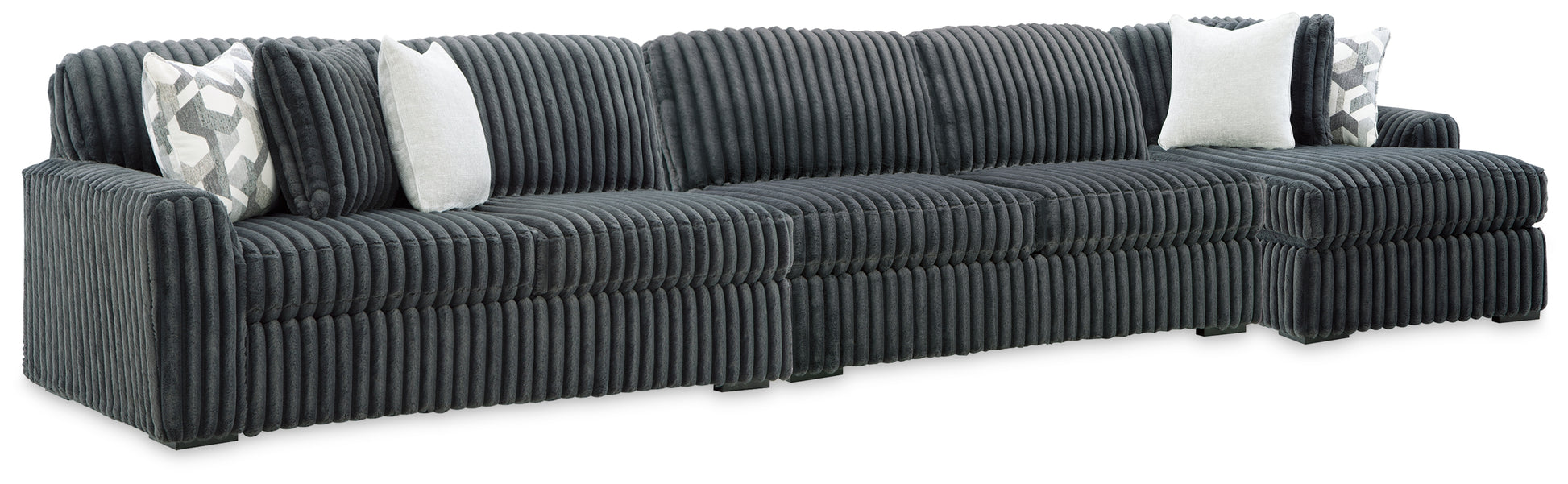 Lakeland Furniture Outlet - Ashley Furniture - Midnight-Madness 3-Piece Sectional with Chaise - 3-Piece Sectional with Chaise - 98105S28