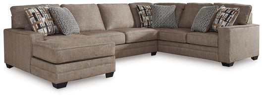 Lakeland Furniture Outlet - Ashley Furniture - Cannonbrook Sectional - RAF 3-Piece Sectional with Chaise / Nutmeg - 98201S1