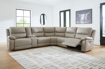 Lakeland Furniture Outlet - Ashley Furniture - Narwhal Place Sectional - 6-Piece Power Reclining Sectional / Pebble - PC99201S10