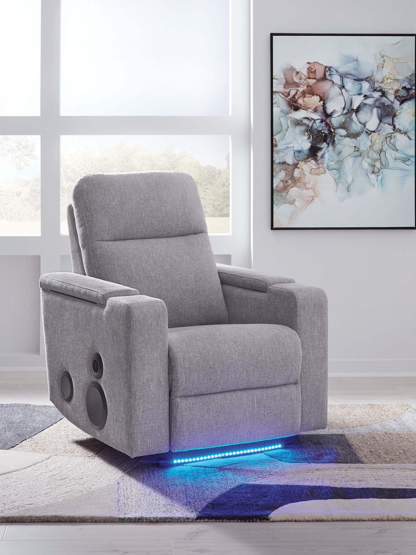 Lakeland Furniture Outlet - Ashley Furniture - Pineland Living Room - Glider PWR REC w/Audio System - PC9930642A