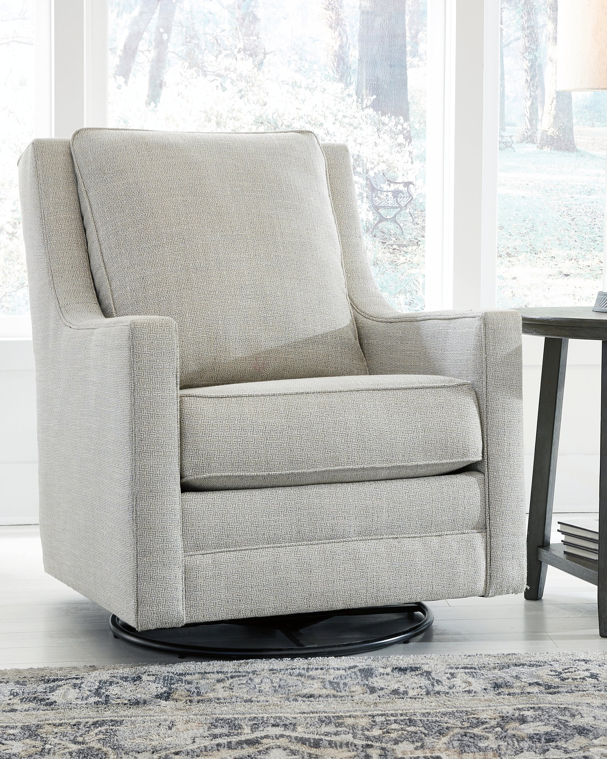 Lakeland Furniture Outlet - Ashley Furniture - Kambria Swivel Glider Accent Chair - Swivel Glider Accent Chair / Frost - A3000206