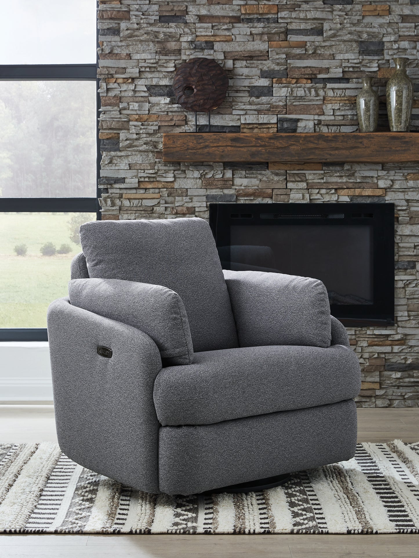 Lakeland Furniture Outlet - Ashley Furniture - Alainmont Next-Gen Nuvella Swivel Power Recliner - Swivel Power Recliner - A3000738