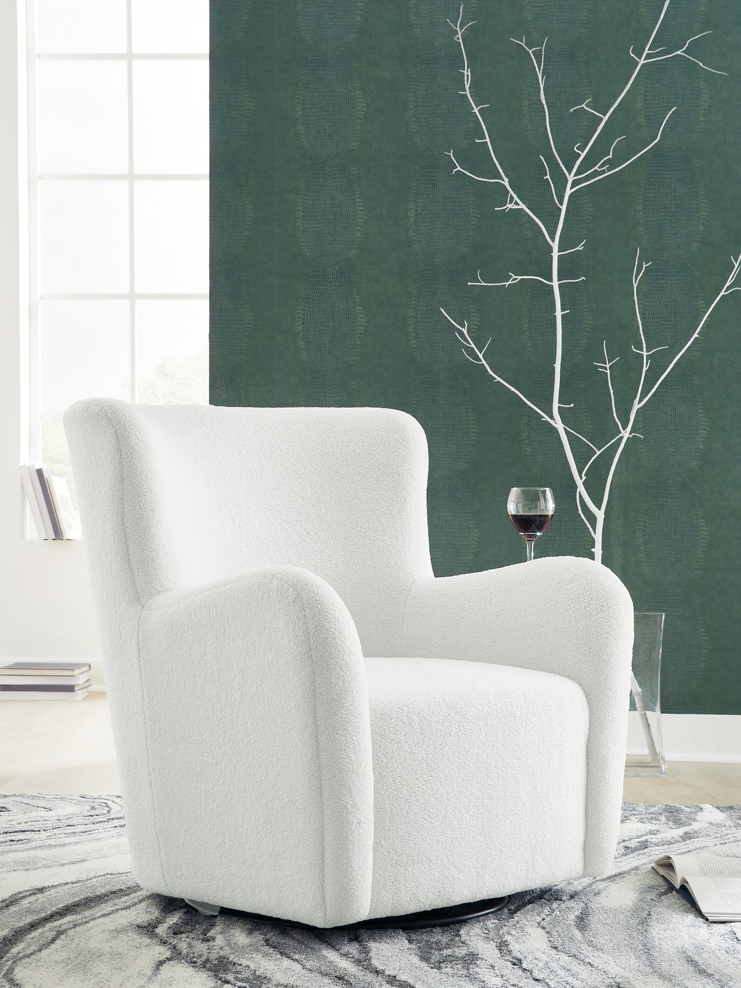 Lakeland Furniture Outlet - Ashley Furniture - Rowenburg Swivel Glider Accent Chair - Swivel Glider Accent Chair / Cream - A3000797