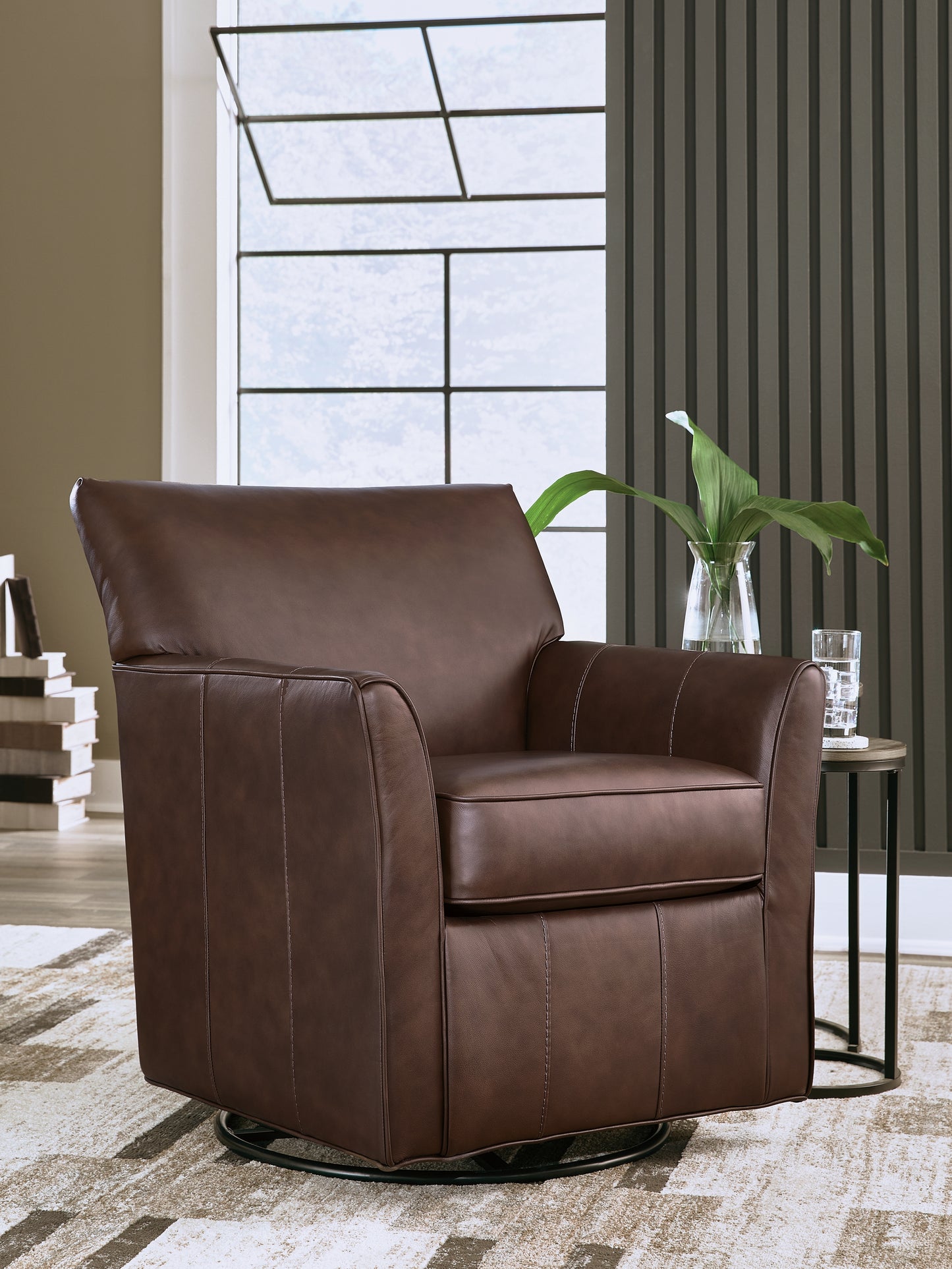 Lakeland Furniture Outlet - Ashley Furniture - Braydunn Swivel Glider Accent Chair - Swivel Glider Accent Chair / Espresso Brown - A3000820