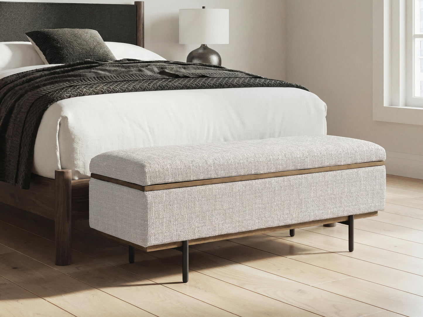Lakeland Furniture Outlet - Ashley Furniture - Dettaford Next-Gen Nuvella Storage Bench - Storage Bench - A3000848