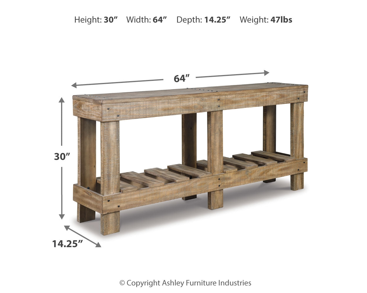 Susandeer Sofa/Console Table