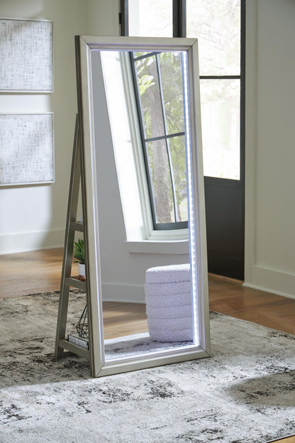 Lakeland Furniture Outlet - Ashley Furniture - Evesen Mirror - Floor Standing Mirror/Storage - A8010380