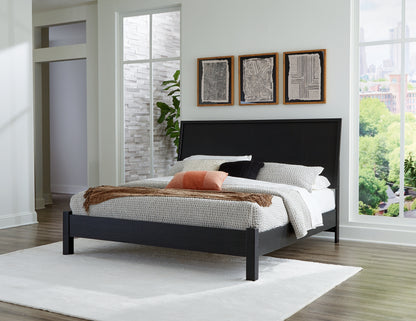 Lakeland Furniture Outlet - Ashley Furniture - Danziar Bedroom - King Panel Bed / Black - B1013B10