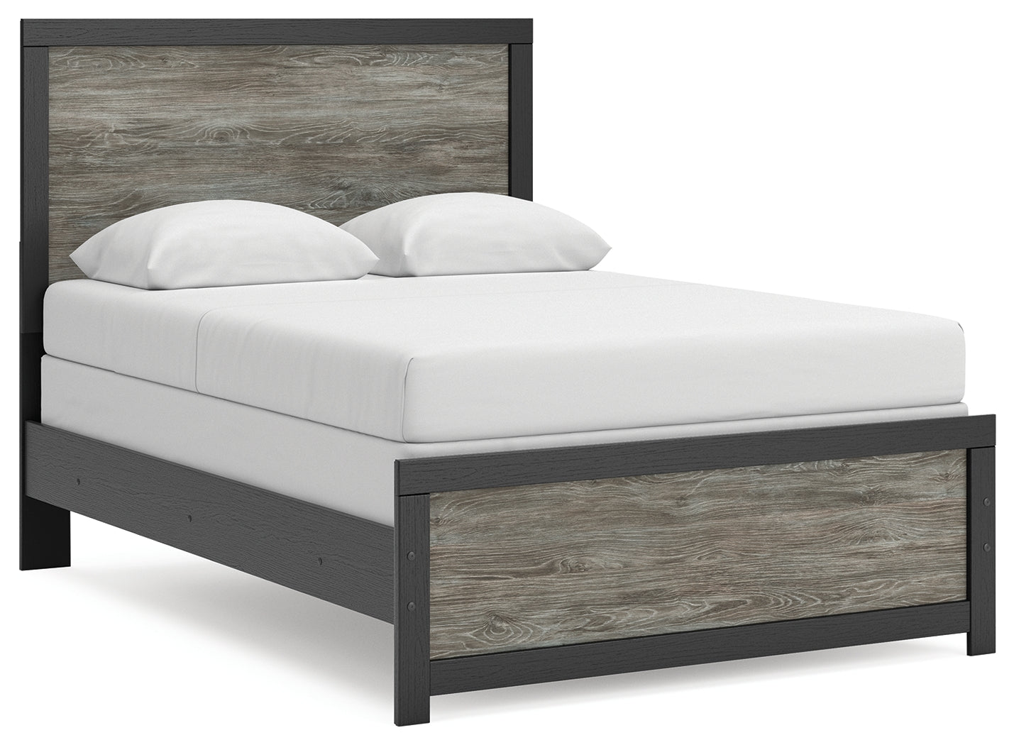 Lakeland Furniture Outlet - Ashley Furniture - Broachmyn Bedroom - Full Panel Bed / Black/Gray - PCB1118B9