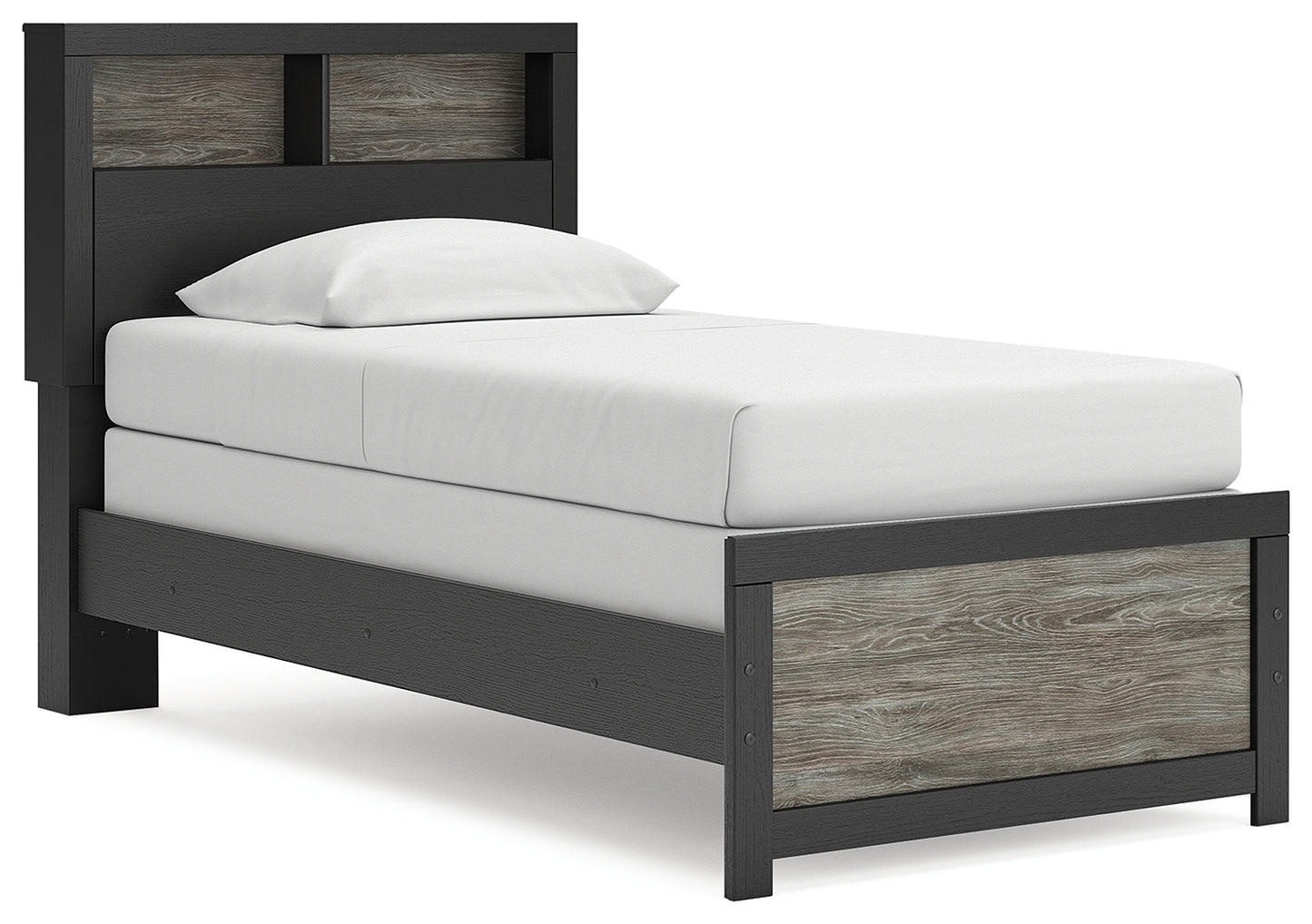 Lakeland Furniture Outlet - Ashley Furniture - Broachmyn Bedroom - Twin Bookcase Bed / Black/Gray - PCB1118B12