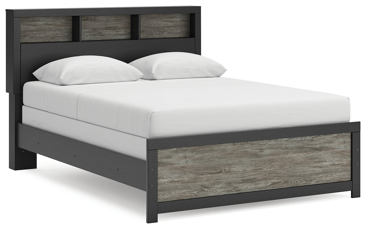 Lakeland Furniture Outlet - Ashley Furniture - Broachmyn Bedroom - Queen Bookcase Bed / Black/Gray - PCB1118B2