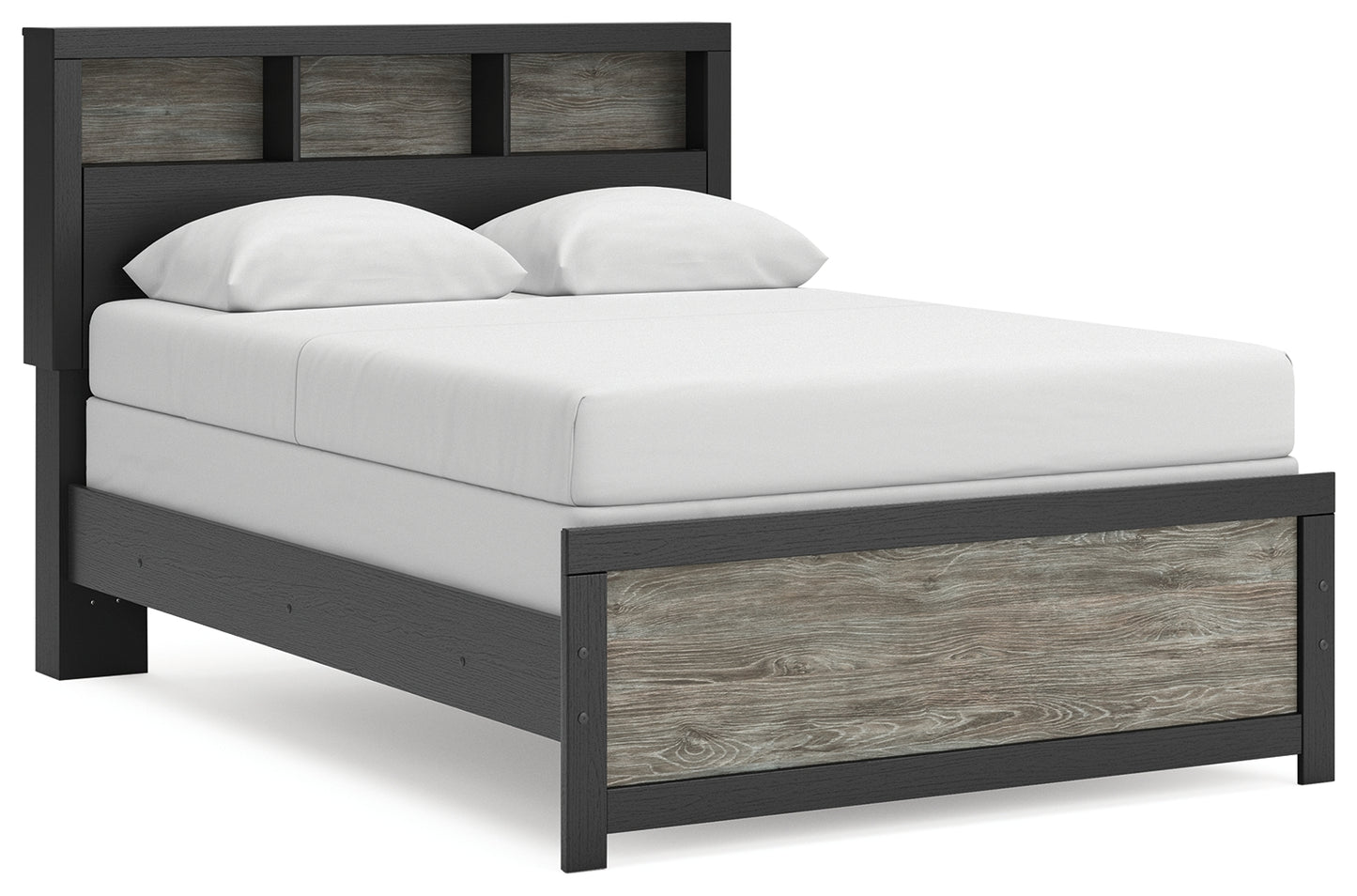 Lakeland Furniture Outlet - Ashley Furniture - Broachmyn Bedroom - Full Bookcase Bed / Black/Gray - PCB1118B13
