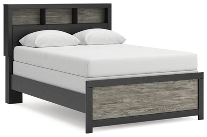 Lakeland Furniture Outlet - Ashley Furniture - Broachmyn Bedroom - Full Bookcase Bed / Black/Gray - PCB1118B13