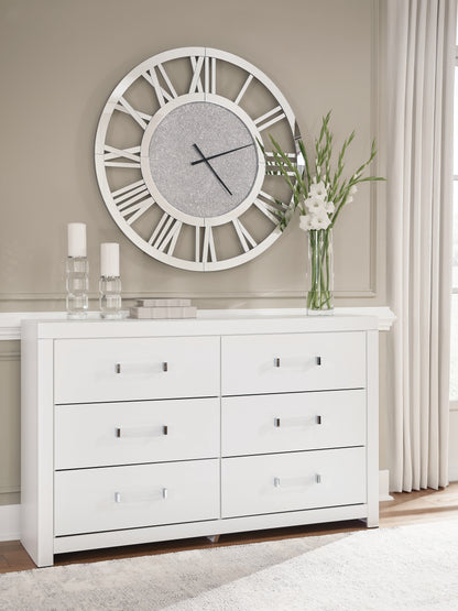 Lakeland Furniture Outlet - Ashley Furniture - Maeling Bedroom - Six Drawer Dresser / White - PCB1119-31